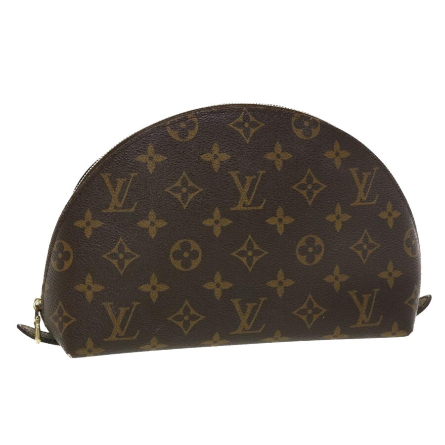LOUIS VUITTON Monogram Trousse Demi Ronde Cosmetic Pouch LV Auth 45317 | Studio Nafay