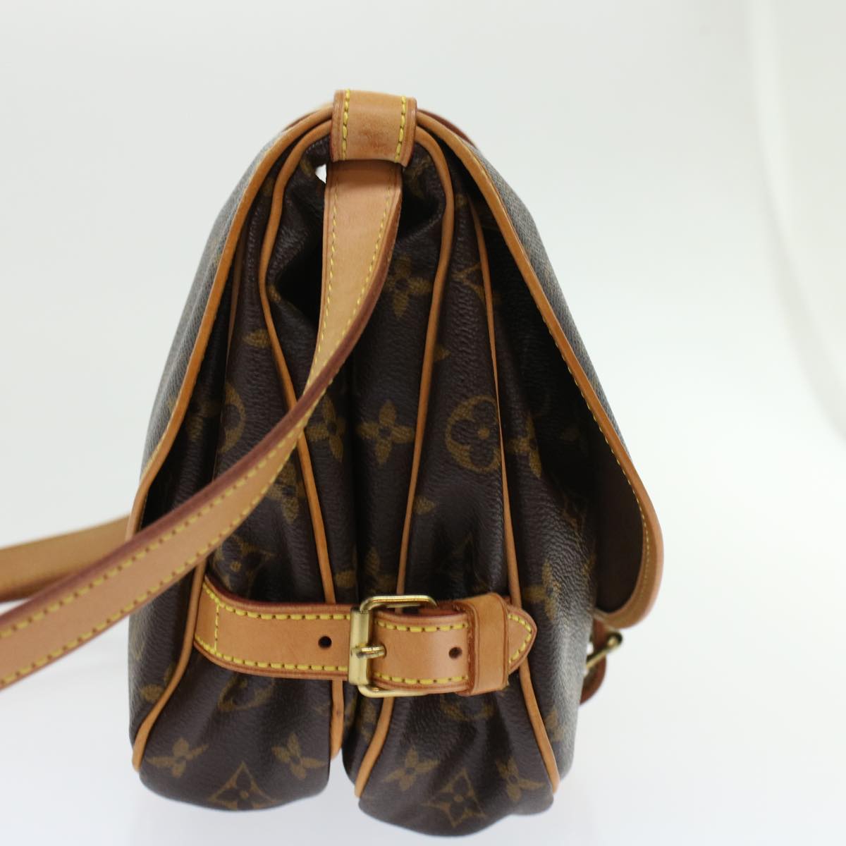 LOUIS VUITTON Monogram Saumur 30 Shoulder Bag LV 45666A