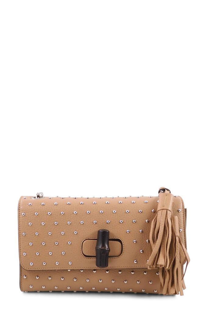 Miss Bamboo Studded Shoulder Bag - Product Image 2