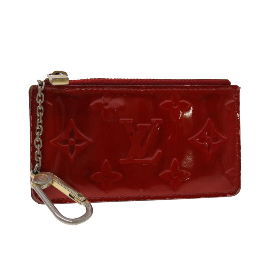 LOUIS VUITTON Monogram Vernis Pochette Cles Coin Purse Red LV Auth 46872 | Studio Nafay
