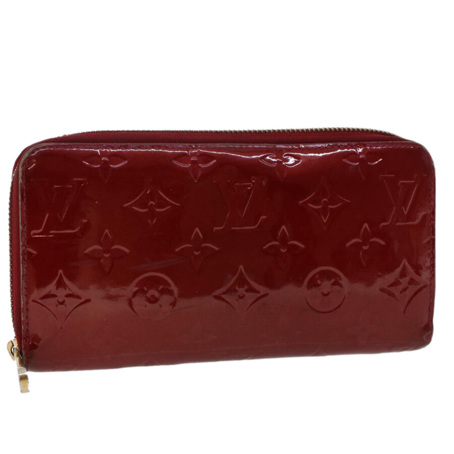 LOUIS VUITTON Monogram Vernis Zippy Wallet Rouge Grunadine LV Auth 47416 | Studio Nafay