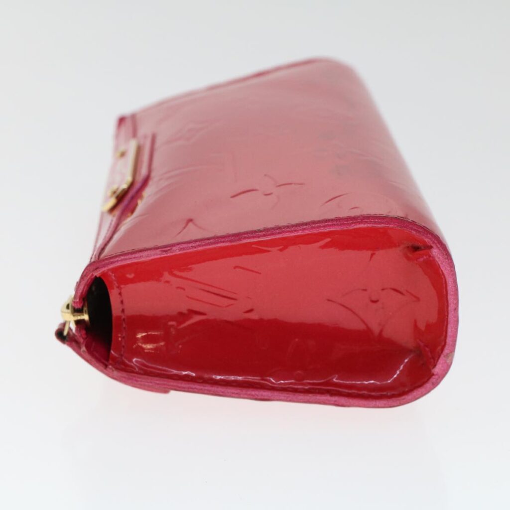 LOUIS VUITTON Monogram Vernis Trousse Cosmetic Pouch Rose Pop Auth 49159 - Product Image 2