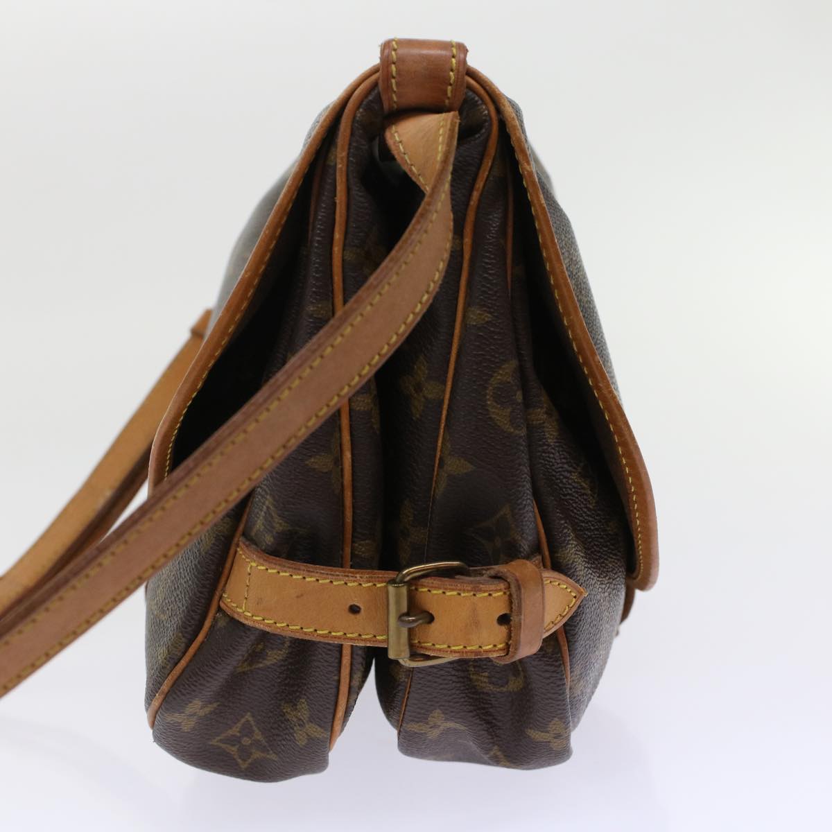 LOUIS VUITTON Monogram Saumur 30 Shoulder Bag LV Auth 49331