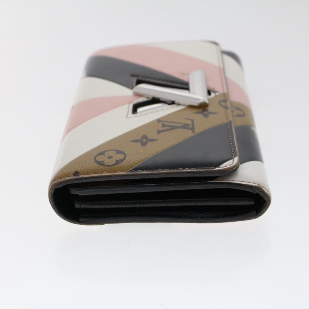LOUIS VUITTON Monogram Reverse Portefeuille Twist Wallet Pink Auth 49520 - Product Image 2