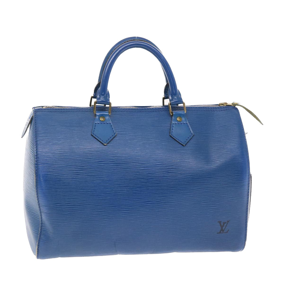 LOUIS VUITTON Epi Speedy 30 Hand Bag Toledo Blue LV Auth 49660