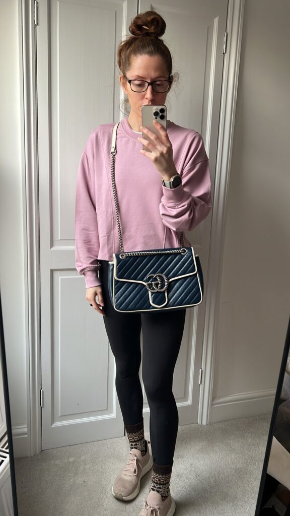 Gucci GG Navy and White Torchon Marmont Medium Shoulder Bag (RRP £ ) - Product Image 2