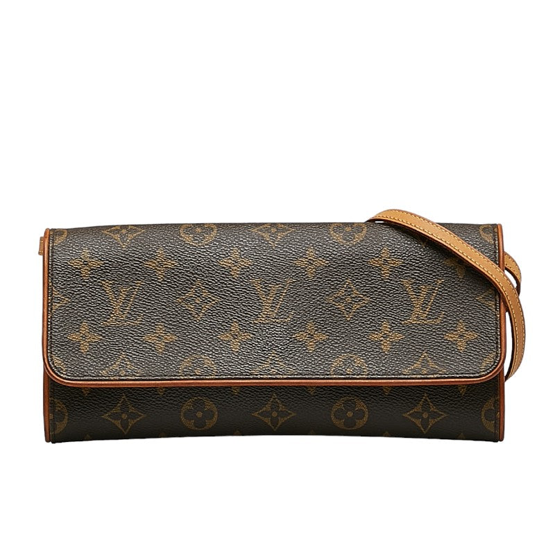 Louis Vuitton Monogram Pocket Twin GM Shoulder Bag Brown PVC Leather Lady Louis Vuitton | Studio Nafay