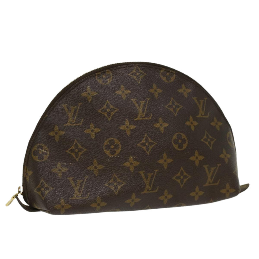 LOUIS VUITTON Monogram Trousse Demi Ronde Cosmetic Pouch LV Auth 52288 | Studio Nafay