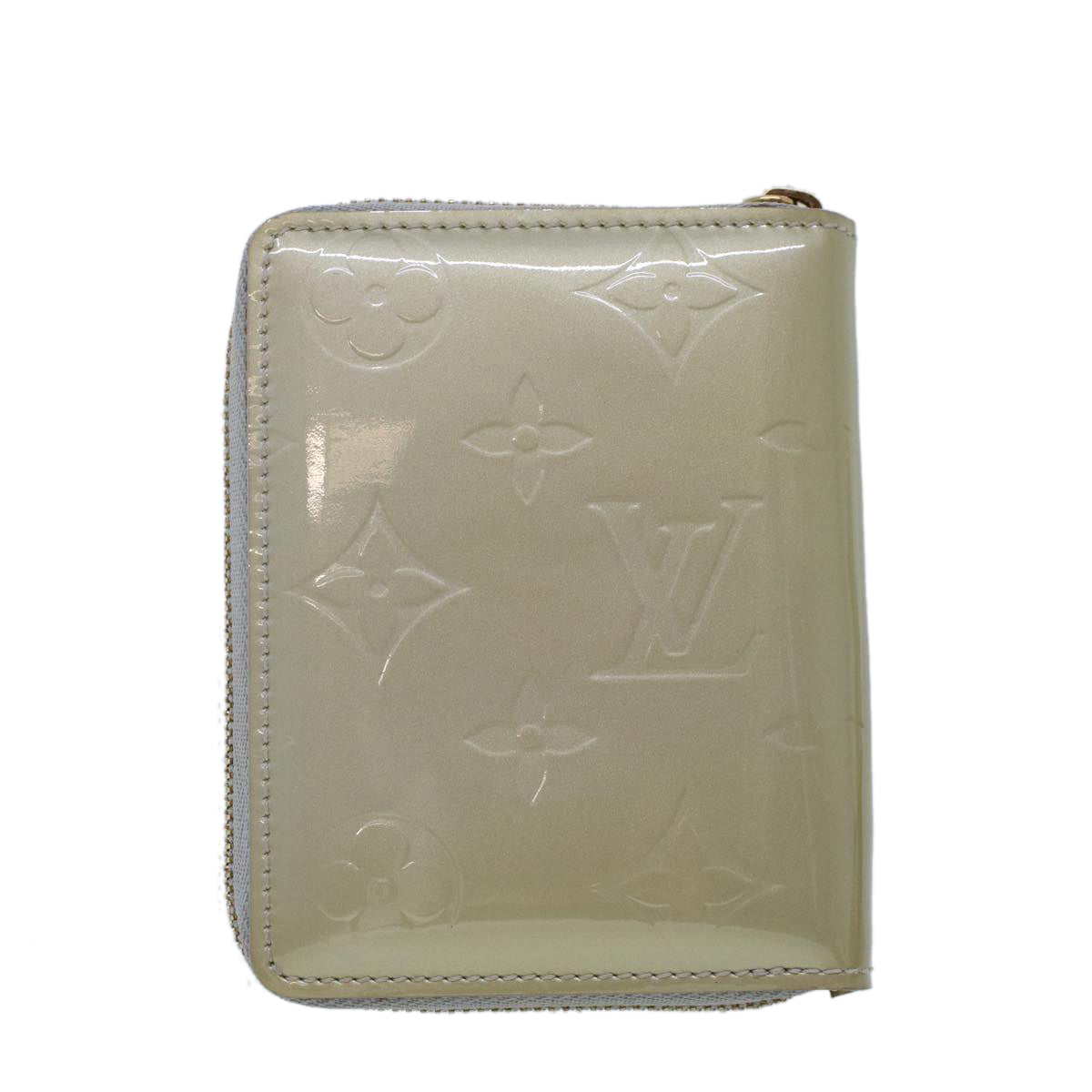 LOUIS VUITTON Monogram Vernis Bloom Wallet Gris LV Auth 53059