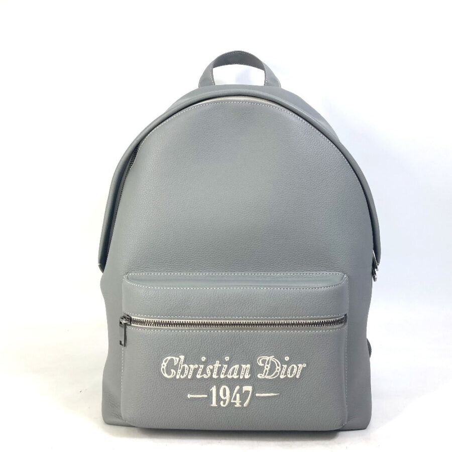 Dior Backpack 1ESBA088NFS Calfskin gray rider RIDER1947 logo backpack mens | Studio Nafay