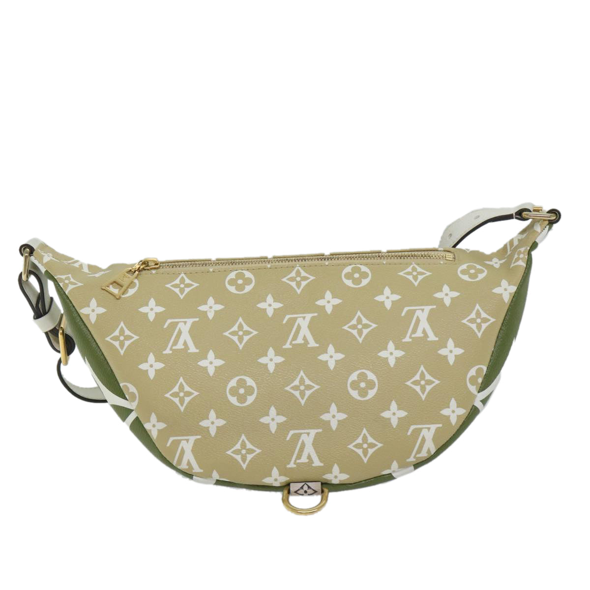 LOUIS VUITTON Monogram Giant Bum Bag Body Bag Khaki LV Auth 57013A