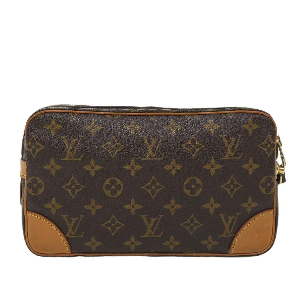 LOUIS VUITTON Monogram Marly Dragonne GM Clutch Bag LV Auth 57491