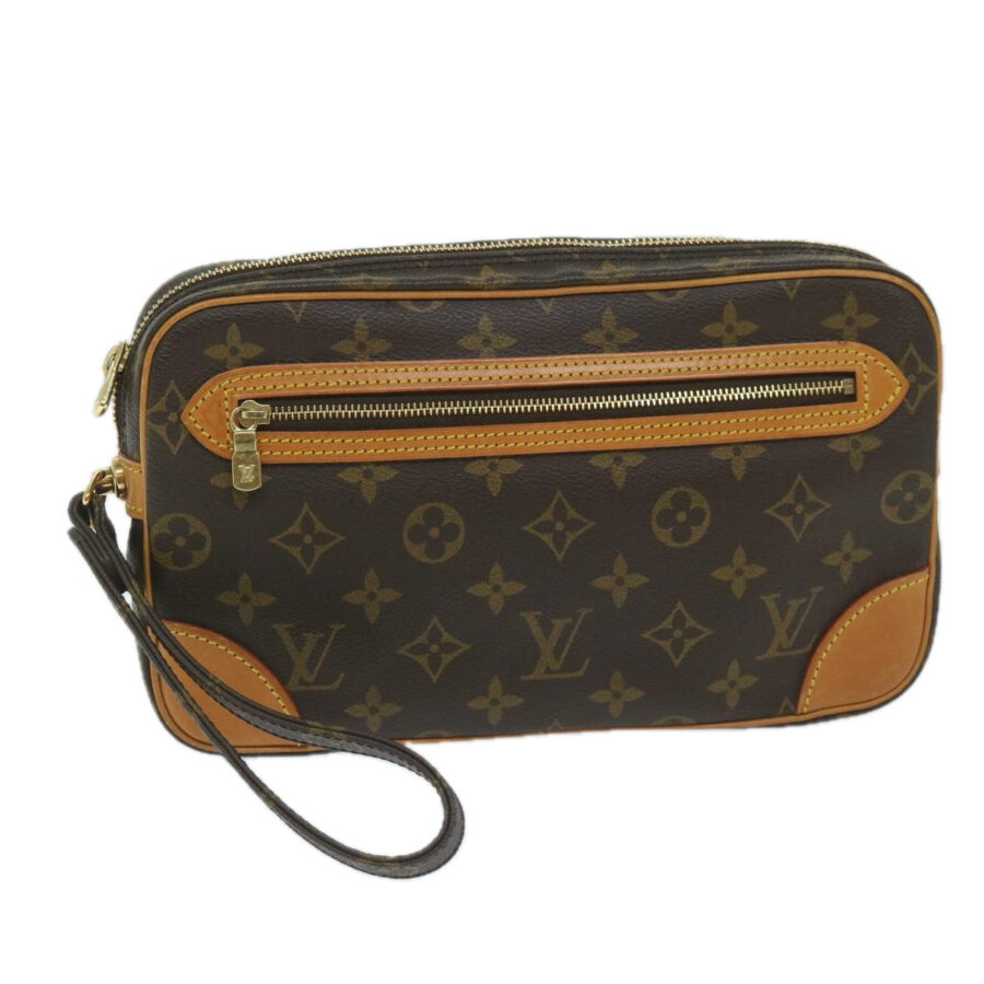 LOUIS VUITTON Monogram Marly Dragonne GM Clutch Bag LV Auth 58458 | Studio Nafay