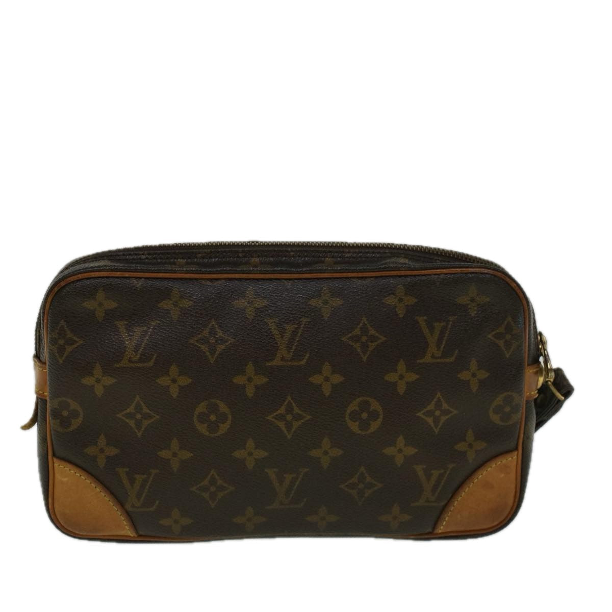 LOUIS VUITTON Monogram Marly Dragonne GM Clutch Bag LV Auth 58500