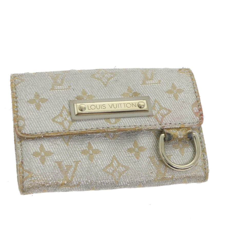 LOUIS VUITTON Monogram Shine Porte Monnaie Coin Purse Silver Auth 59483 | Studio Nafay