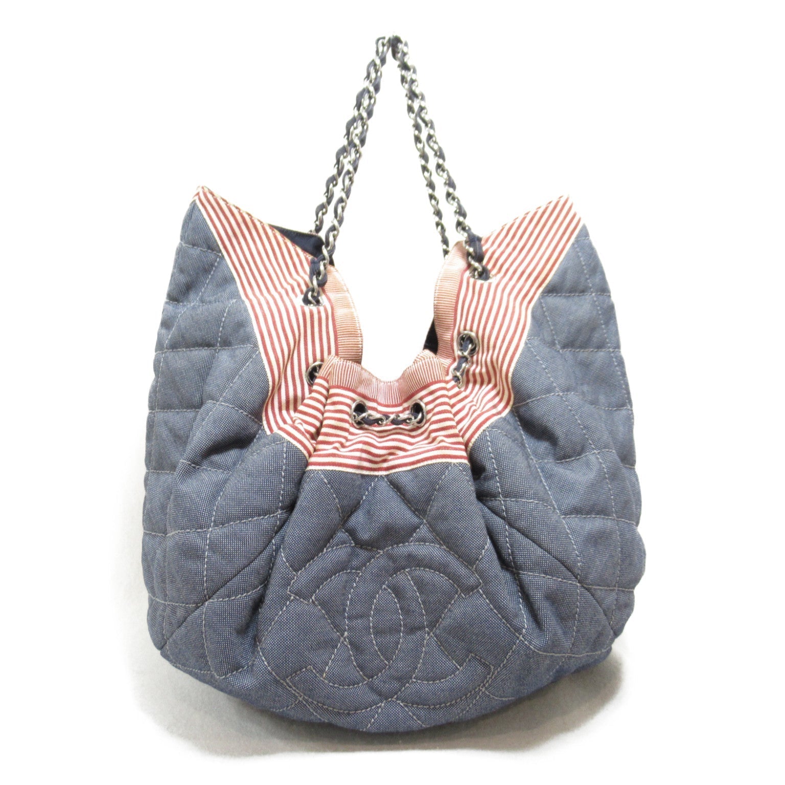 CHANEL CHANEL Coca-Cola GM Shoulder Bag Shoulder Bag Denim Blue Indigo Blue/Red/White