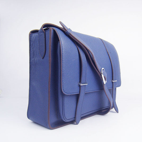 Luxury Hermes Steve Ladies Shoulder Bag Blue | Studio Nafay