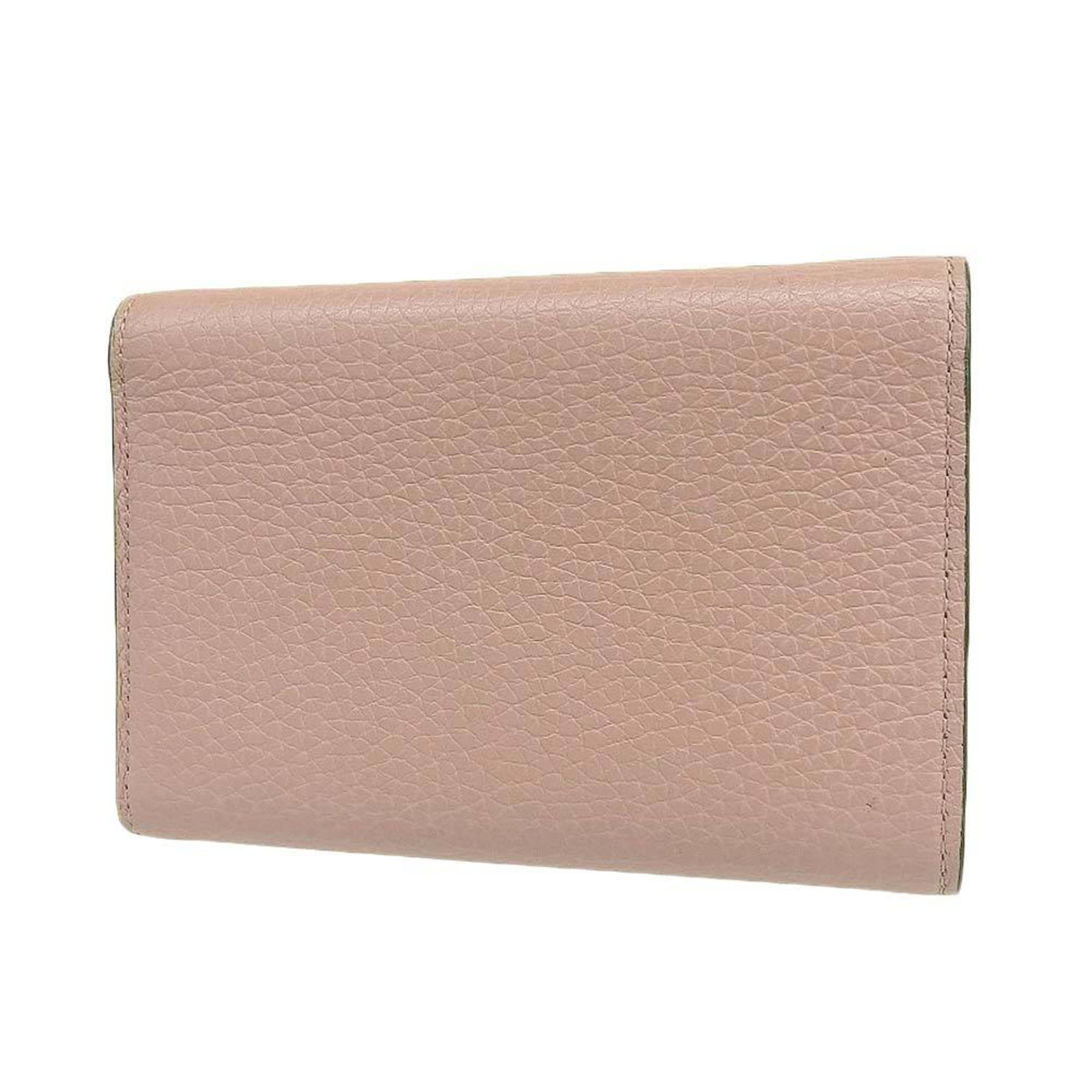 Louis Vuitton Magnolia pink Leather Wallet (Tri-Fold)