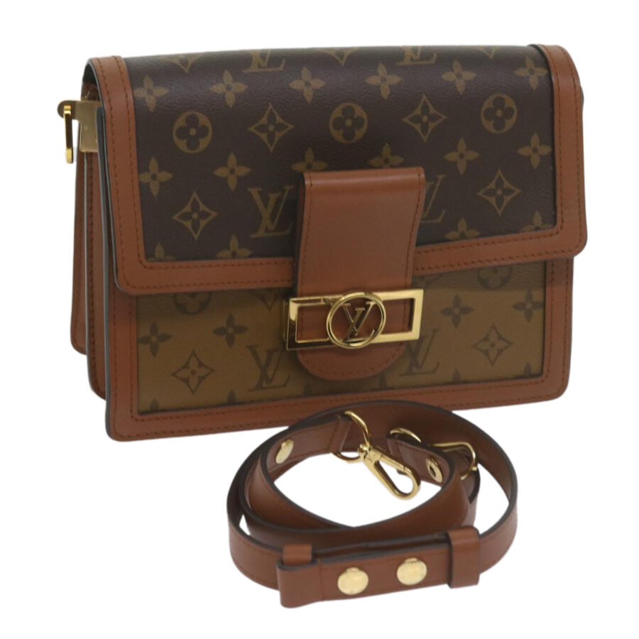 LOUIS VUITTON Monogram Reverse Dauphine MM Shoulder Bag LV Auth 60072A | Studio Nafay