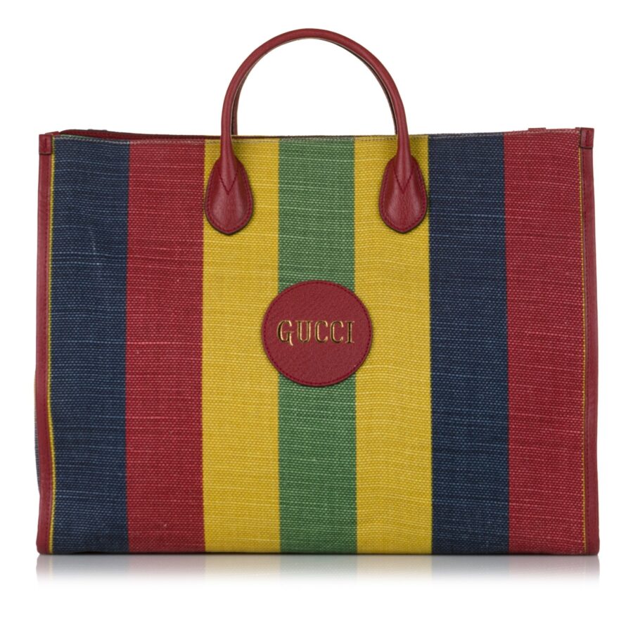 Gucci Baiadera Shopper Stripe Canvas | Studio Nafay