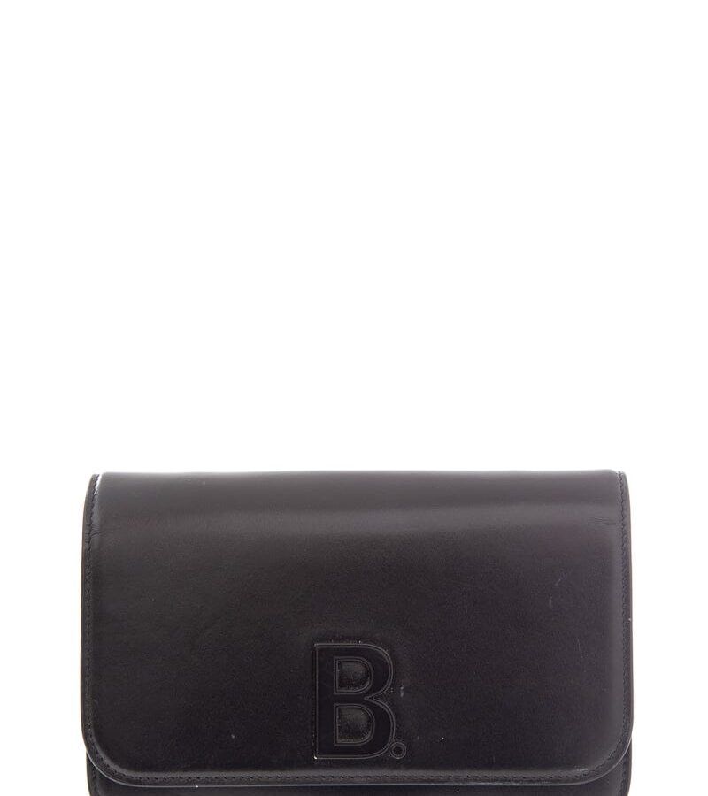 Balenciaga continental black chain cross-body | Studio Nafay