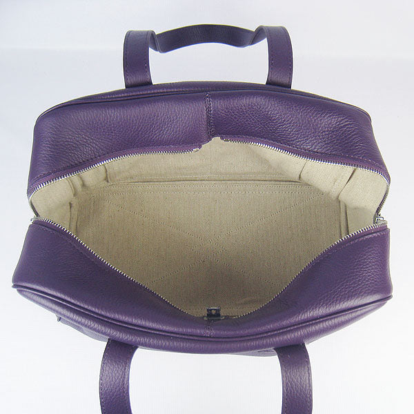 Luxury Hermes Togo leather handbag purple | Studio Nafay