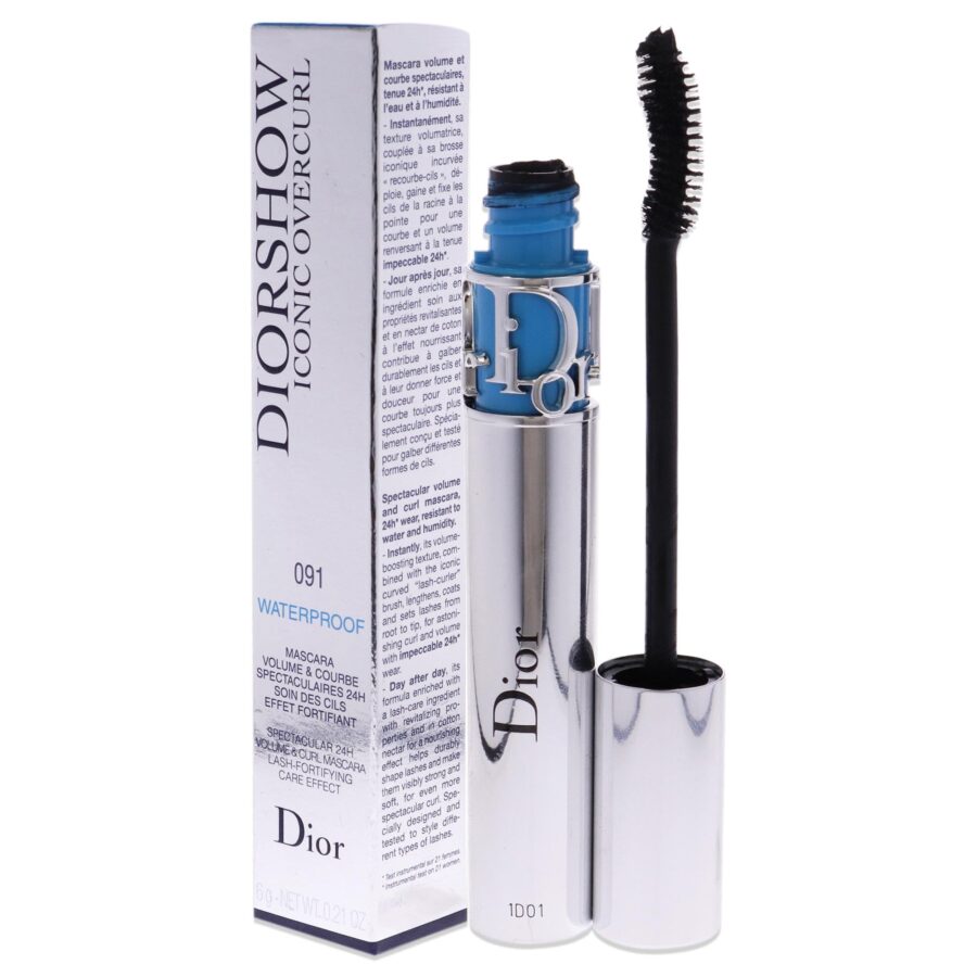 Dior Diorshow Iconic Overcurl Waterproof Mascara Spectacular 24H (091) Black, 0.21 Ounce | Studio Nafay