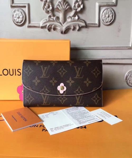 Louis Vuitton Emilie Wallet Monogram Rose Ballerine | Studio Nafay
