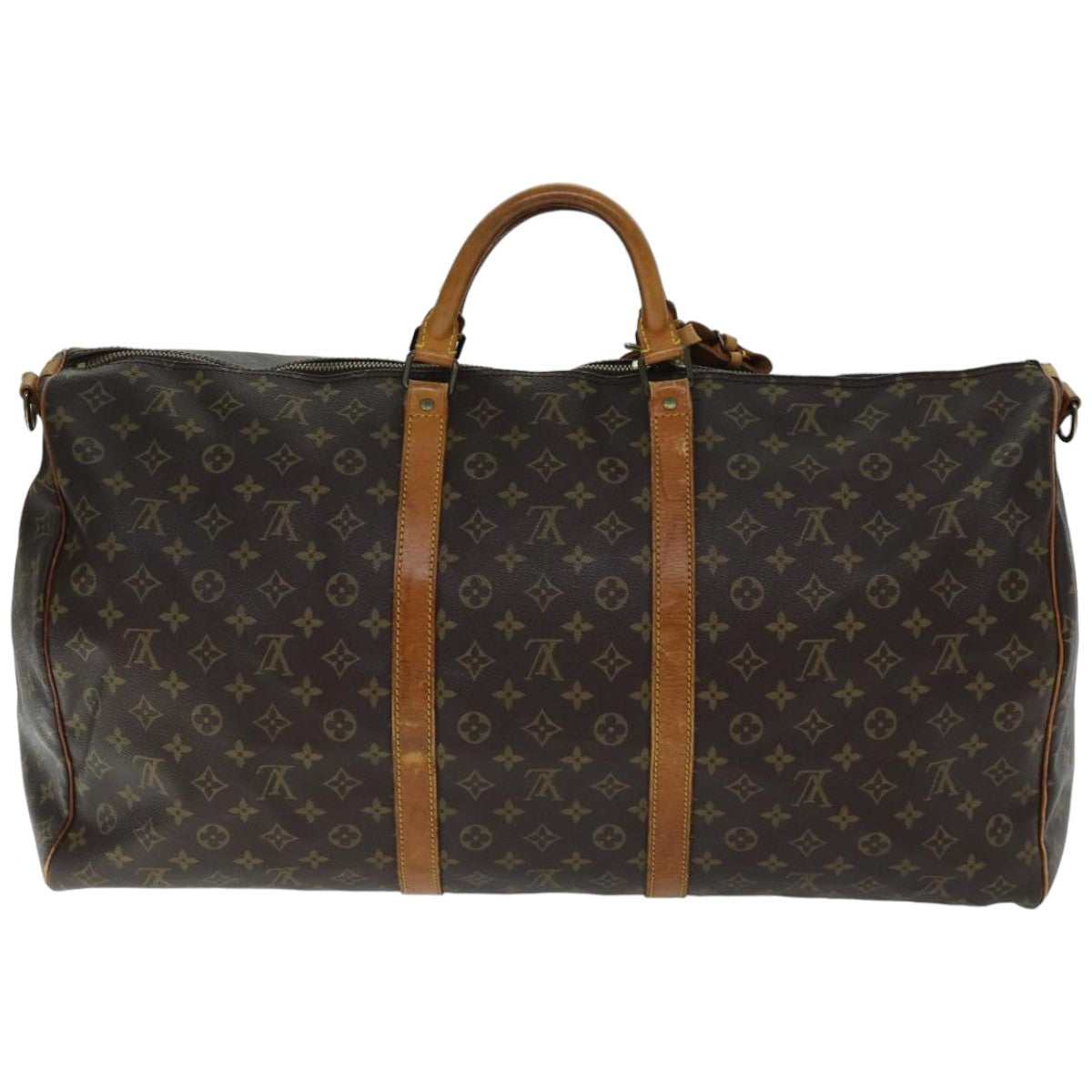 LOUIS VUITTON Monogram Keepall Bandouliere 60 Boston Bag LV Auth 74731