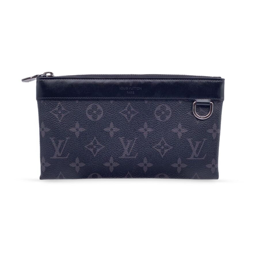 LOUIS VUITTON Monogram Eclipse Canvas Pochette Discovery Clutch Bag | Studio Nafay