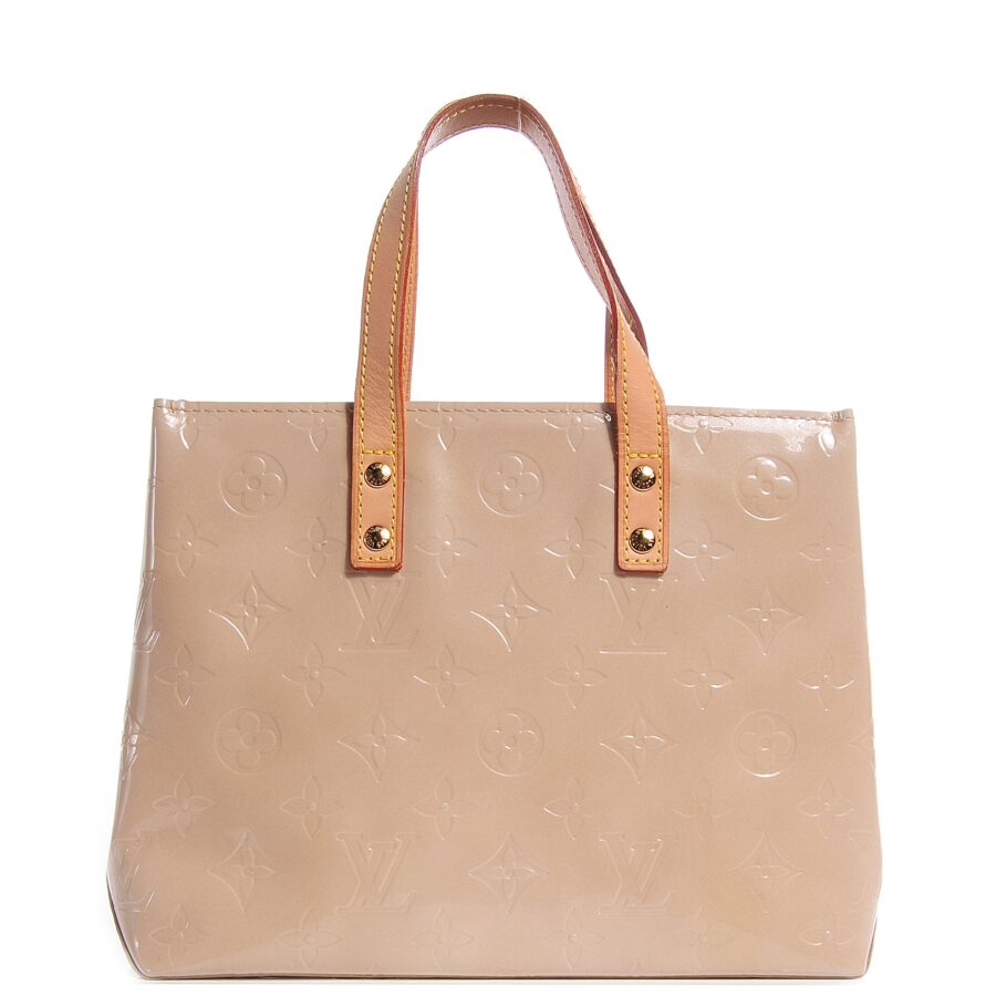Louis Vuitton Beige Vernis Reade PM Tote Handbag