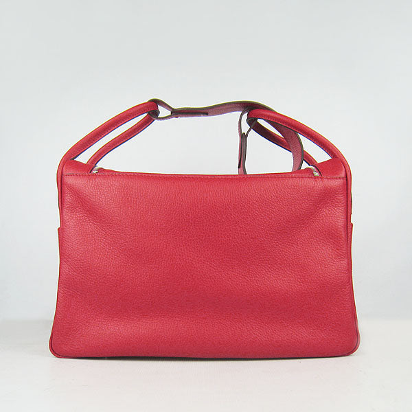Luxury Hermes Lindy 34cm Handbag 6208 Red Silver | Studio Nafay