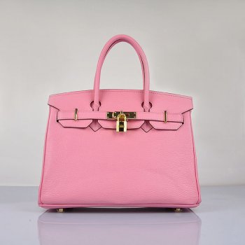 Hermes Birkin 30cm Togo Leather Handbags Cherry Pink Golden | Studio Nafay