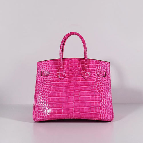 Hermes Birkin 30cm Crocodile Leather Bag With Strap Rose Gold | Studio Nafay
