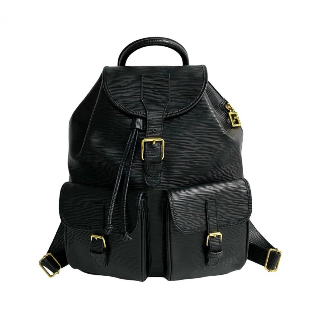 FENDI Backpack Epi Leather black FF logo Metal Women - Product Image 2