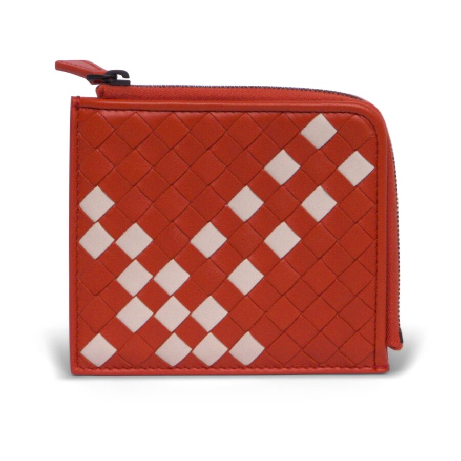 Bottega Veneta Intrecciato Leather Zip-Around Slim Wallet | Studio Nafay