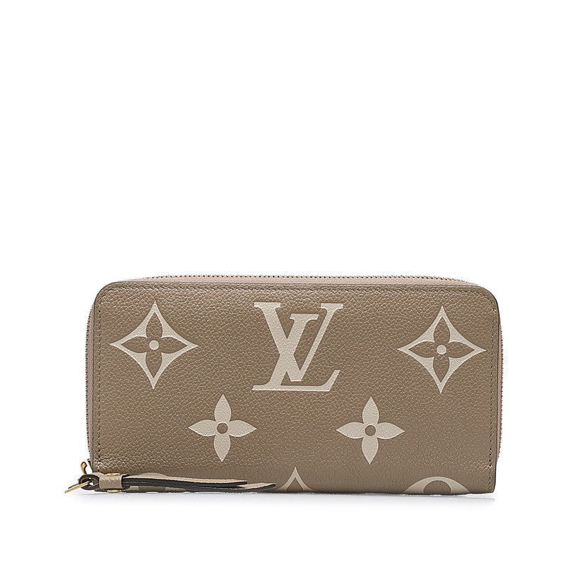 Louis Vuitton Monogram Implant Zippie Wallet Roundfassner Long Wallet Turtle Cream Beige Leather Ladies Louis Vuitton | Studio Nafay