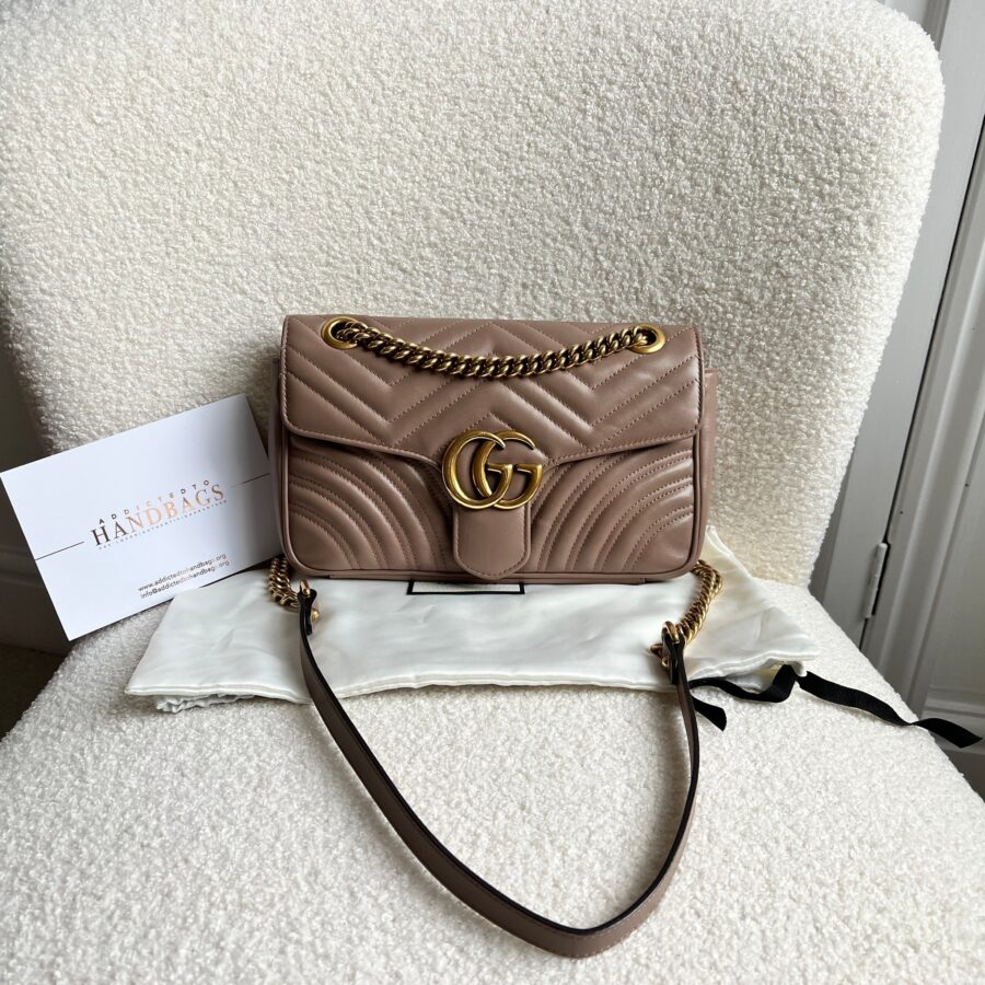 Gucci GG Dusty Pink Marmont Small Shoulder Bag (RRP £ ) | Studio Nafay