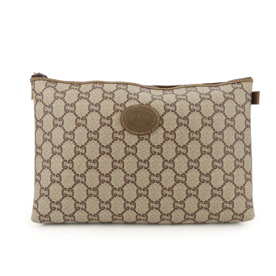 Gucci GG Plus Beige Clutch Bag | Studio Nafay