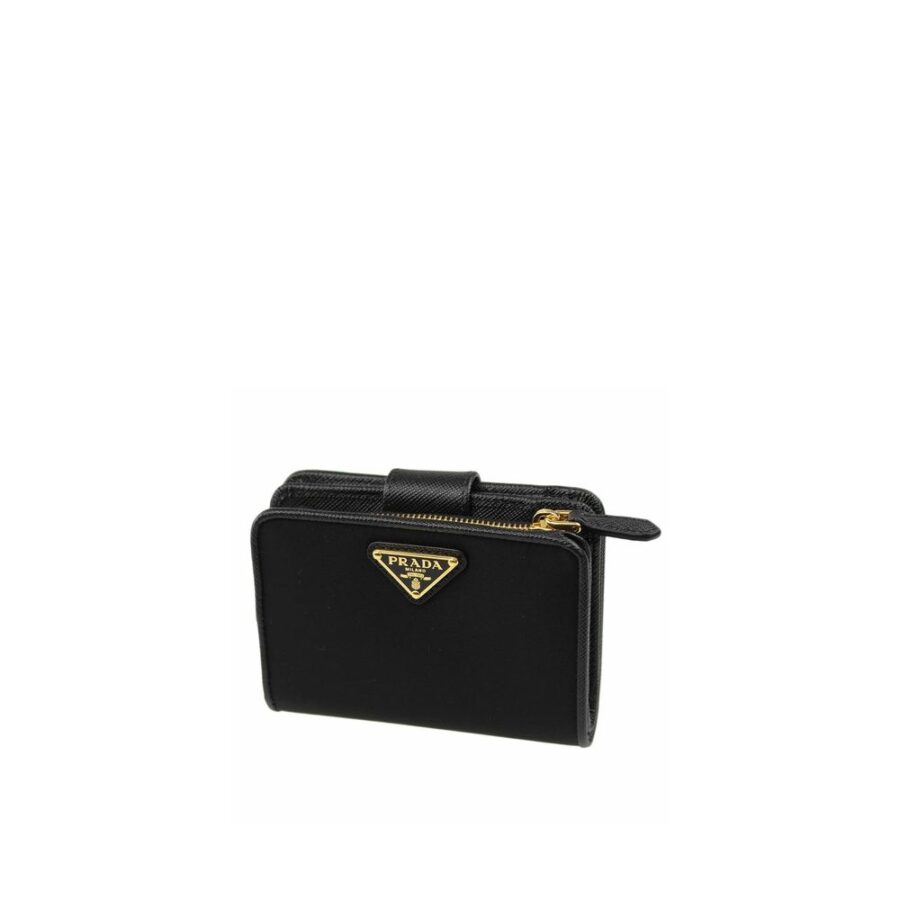 Prada Nylon and Leather French Wallet | Studio Nafay