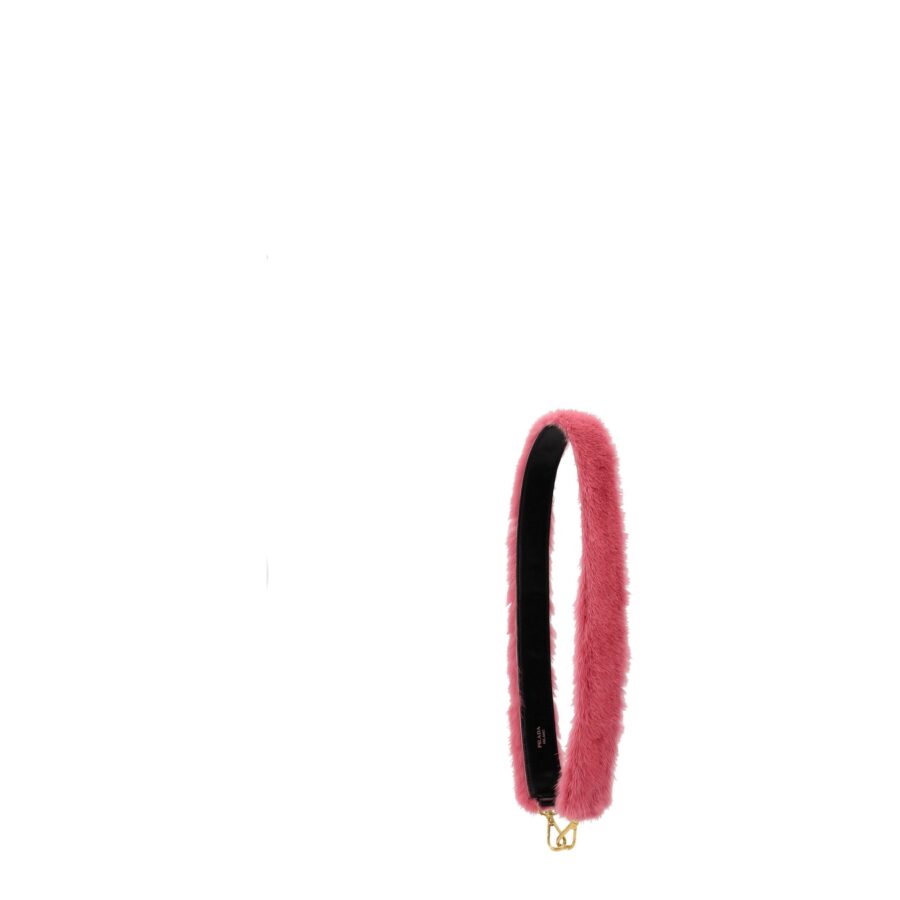 Prada Pink Fur Shoulder Bags | Studio Nafay