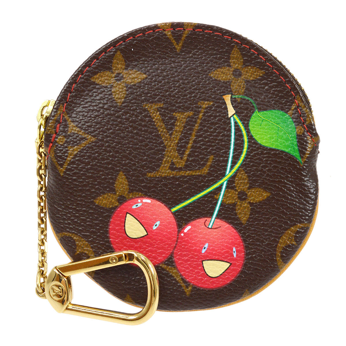 Louis Vuitton Monogram Cherry Porte Monnaie Rond