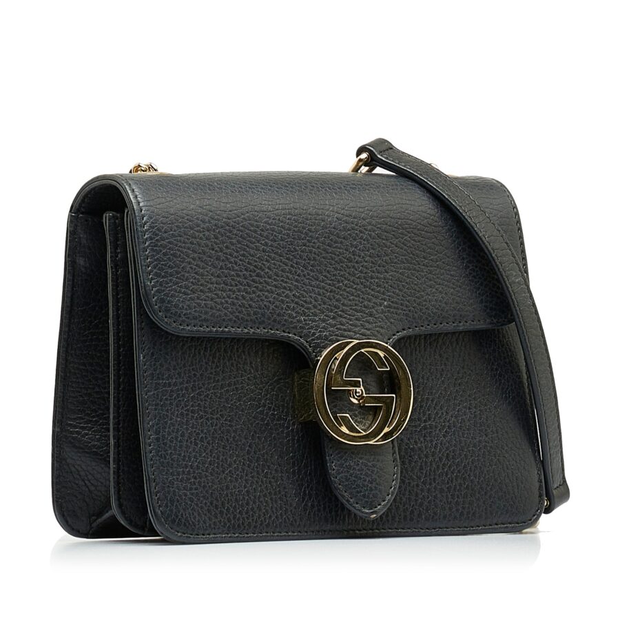 Gucci Interlocking G Black Dollar Calfskin | Studio Nafay