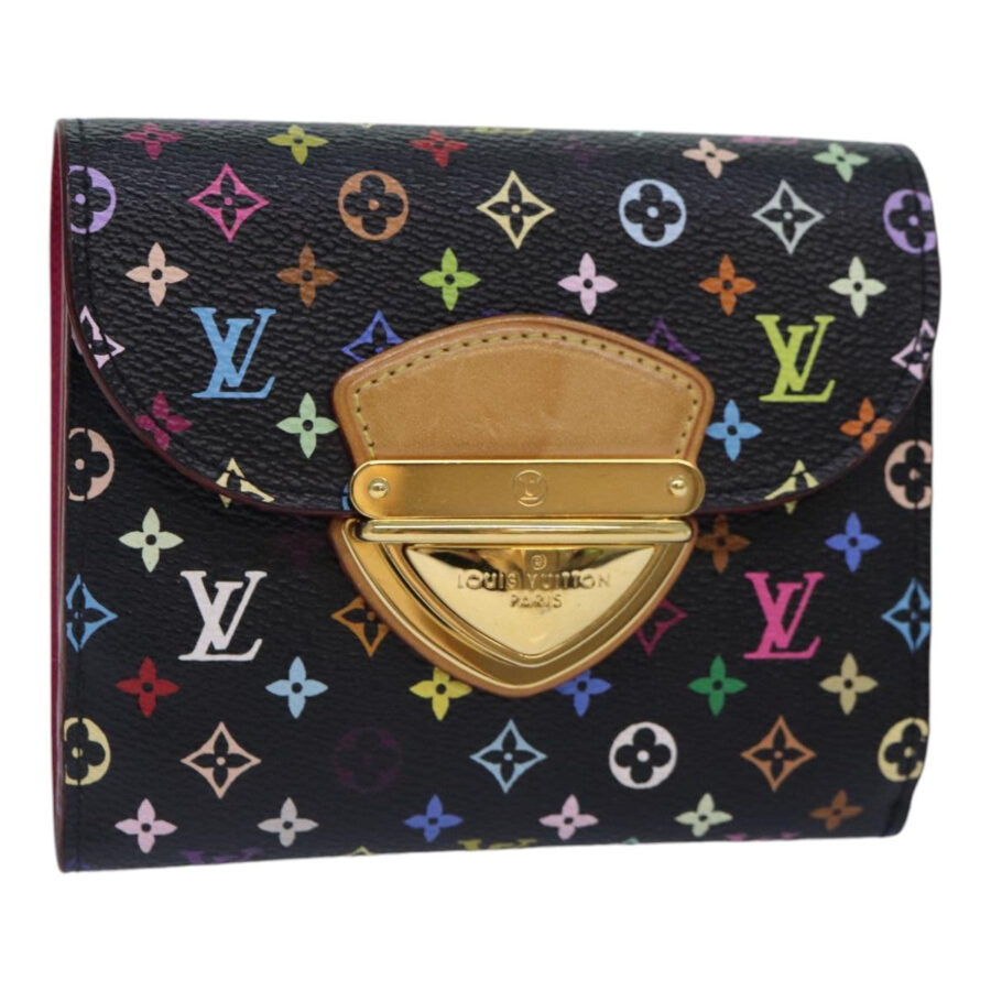 LOUIS VUITTON Multicolor Portefeuille Koala Wallet Black LV Auth 88456A | Studio Nafay