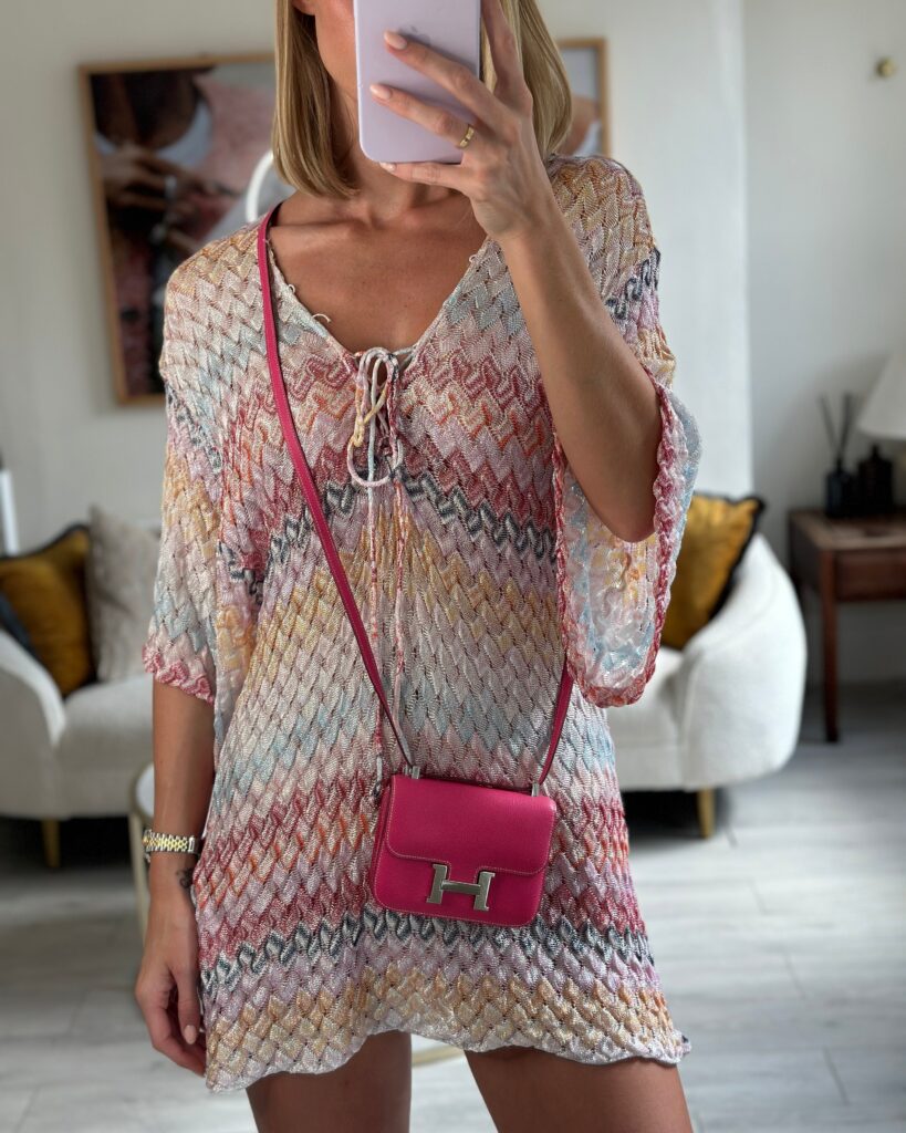 *RARE HOT* Hermes Constance II Micro Bag in Rose Tyrien Epsom Leather with Palladium Hardware - Product Image 2