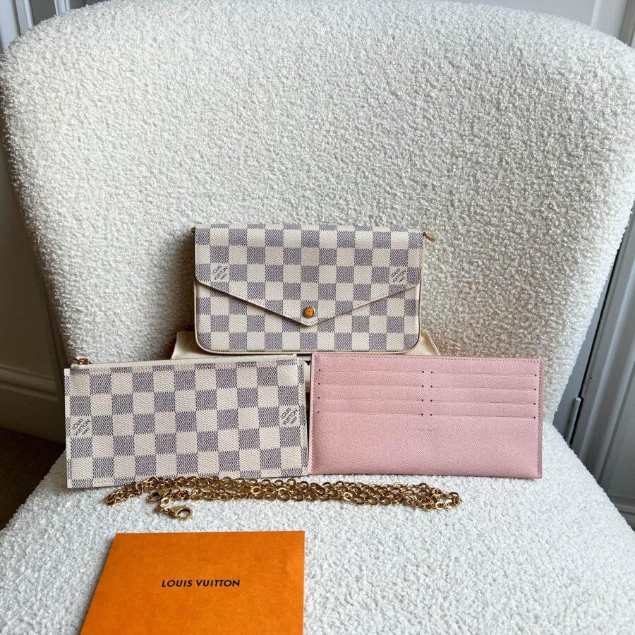 Louis Vuitton Felicie Pochette Damier Azur (RRP £1110) | Studio Nafay