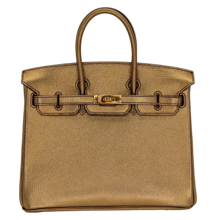 Hermes25cm Birkin Bronze Metallic Gold Hardware | Studio Nafay