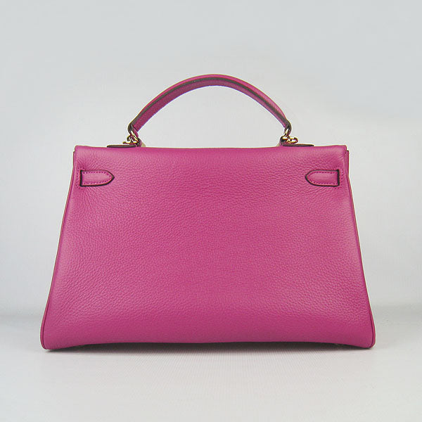 Luxury Hermes Kelly 35cm Togo Leather Handbag Peach/Golden