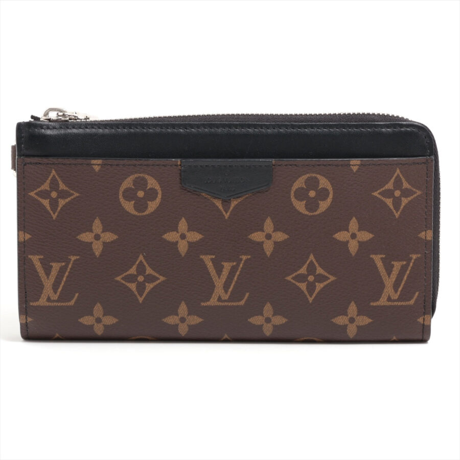 Louis Vuitton Monogram Makassar Zippy Dragon Black Brown Round Zip Wallet | Studio Nafay