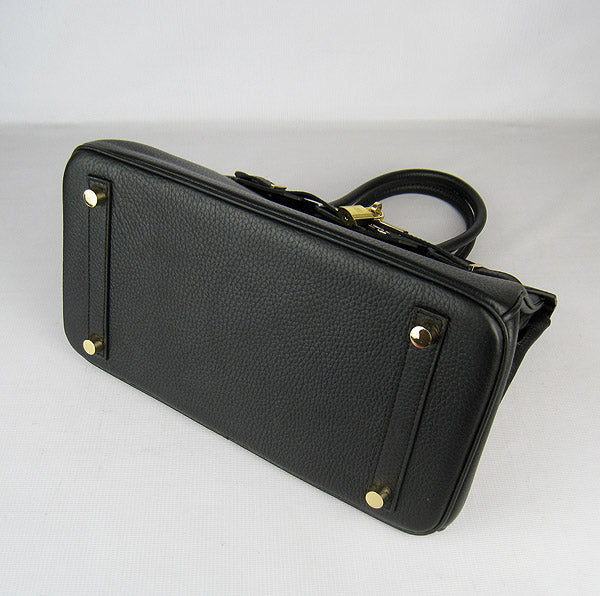 Hermes Birkin 30cm Togo Leather Handbags Black Golden | Studio Nafay
